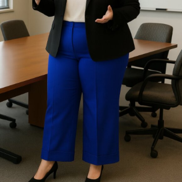 Lane Bryant  blue Size 24 Plus Sized Dress Pants. - Picture 1 of 4